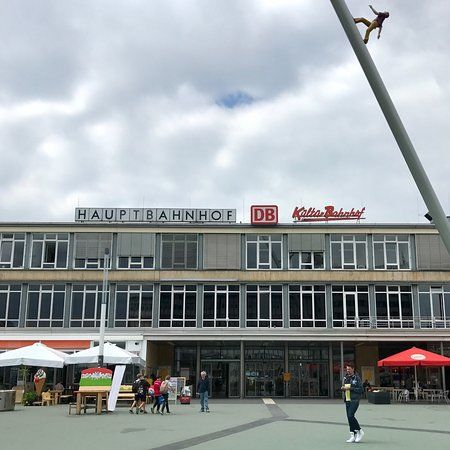 Man walking to the sky