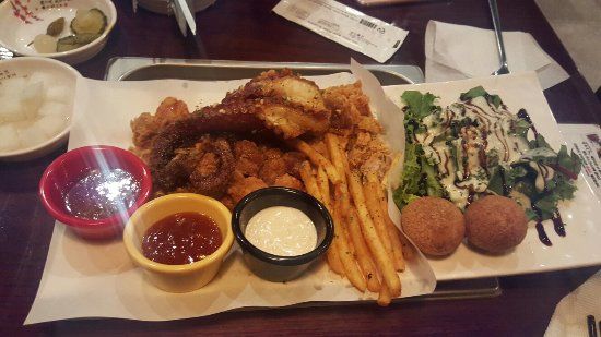 Octopus Chicken and Raw Beef Pocha