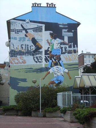 Fresque Le Football