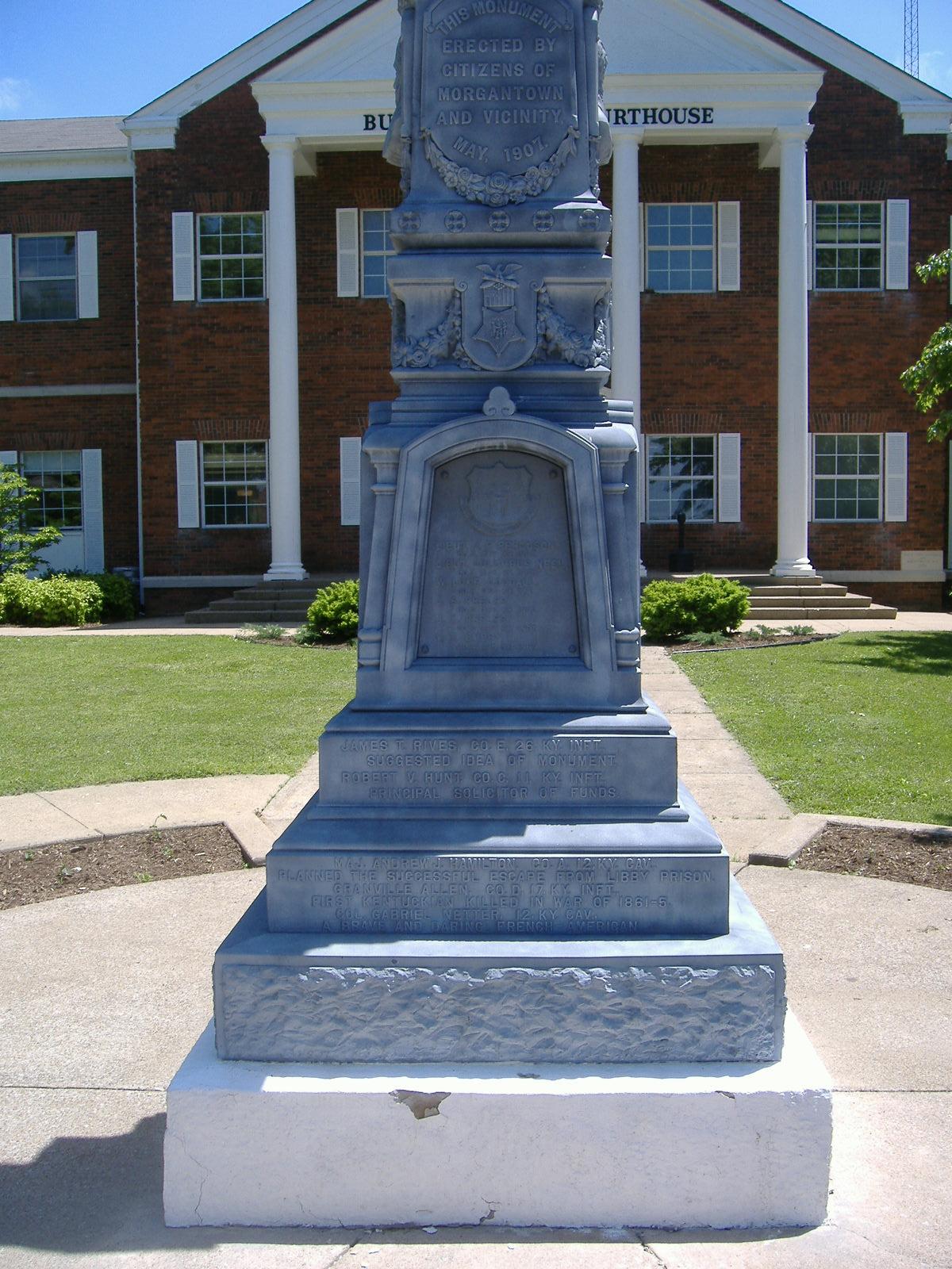 Confederate-Union Veterans' Monument in Morgantown