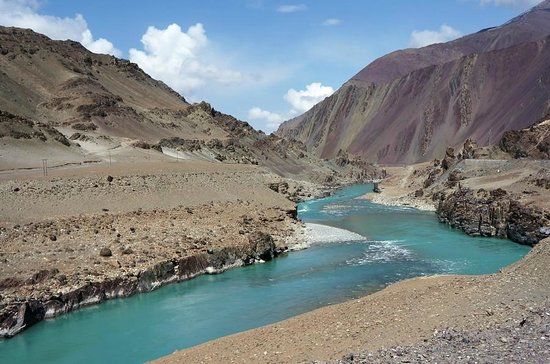 Confluence of the Indus and Zanskar Rivers