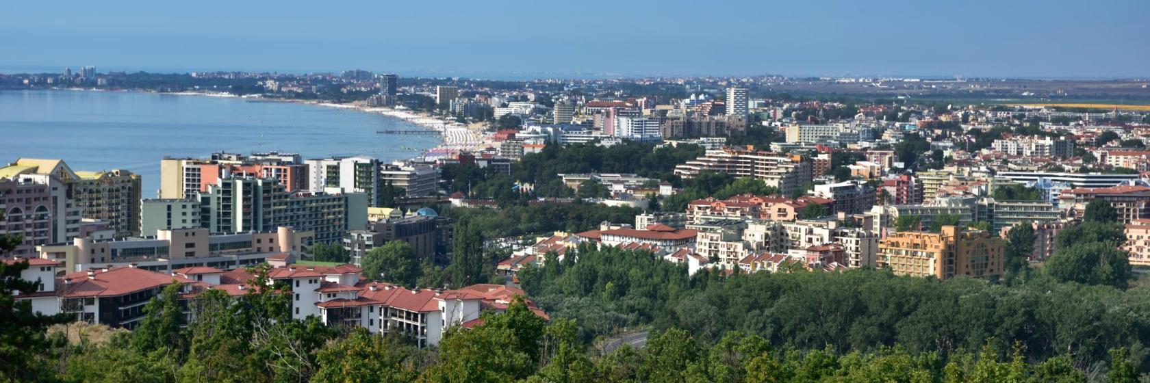 Centrum kurortu Słoneczny Brzeg
