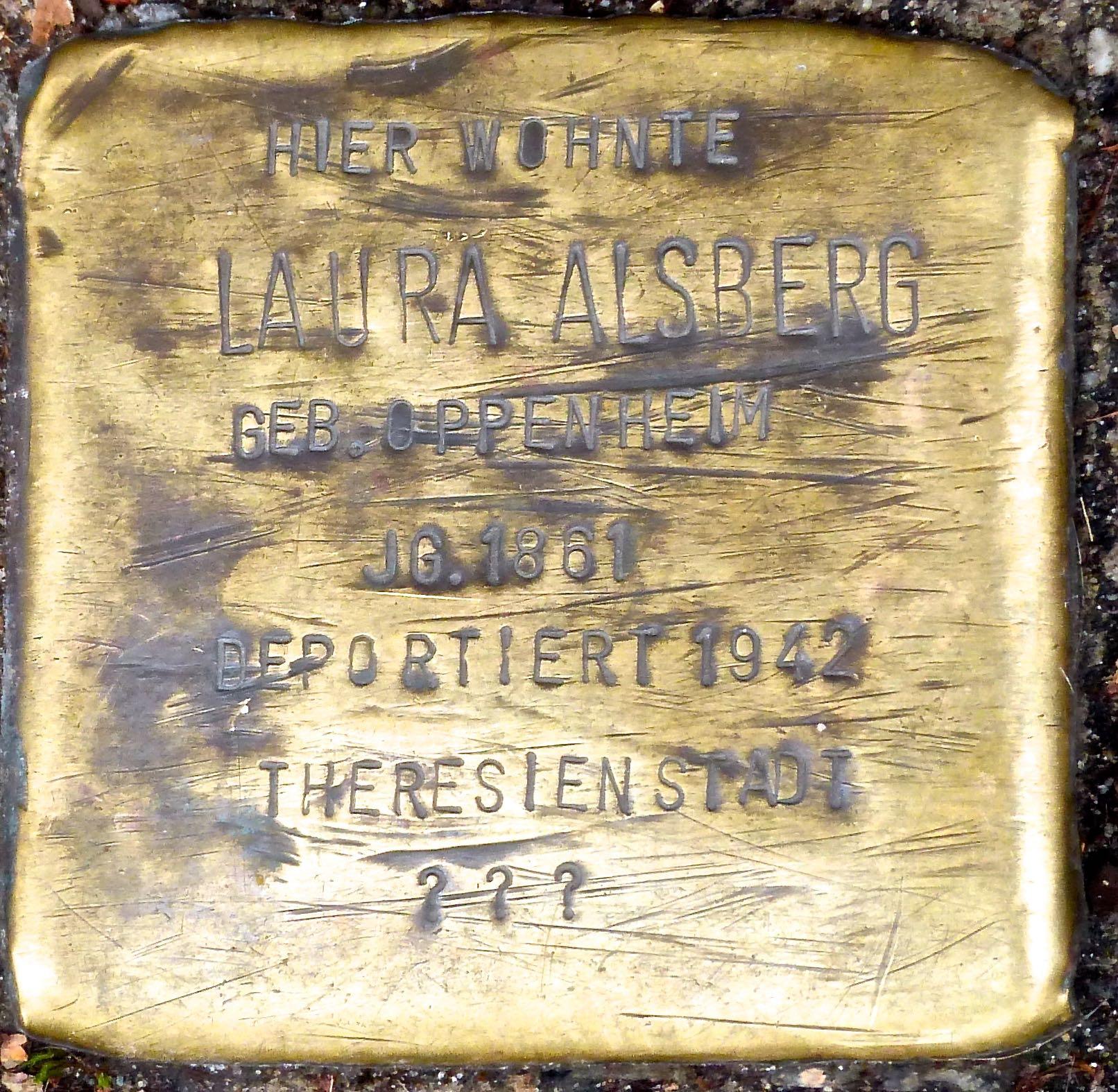 Stolperstein für Laura Alsberg