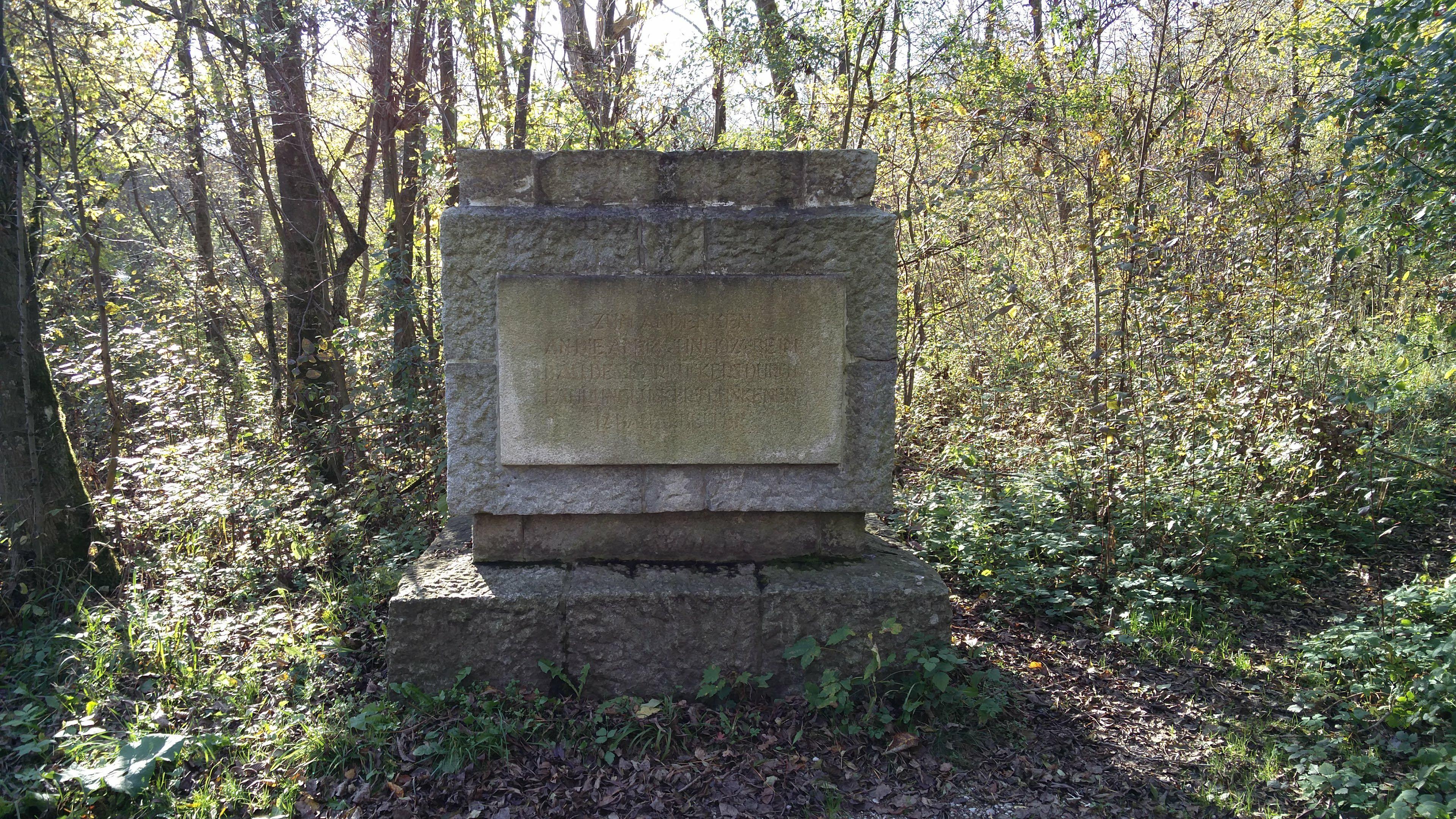 Denkmal Isardüker Unglück