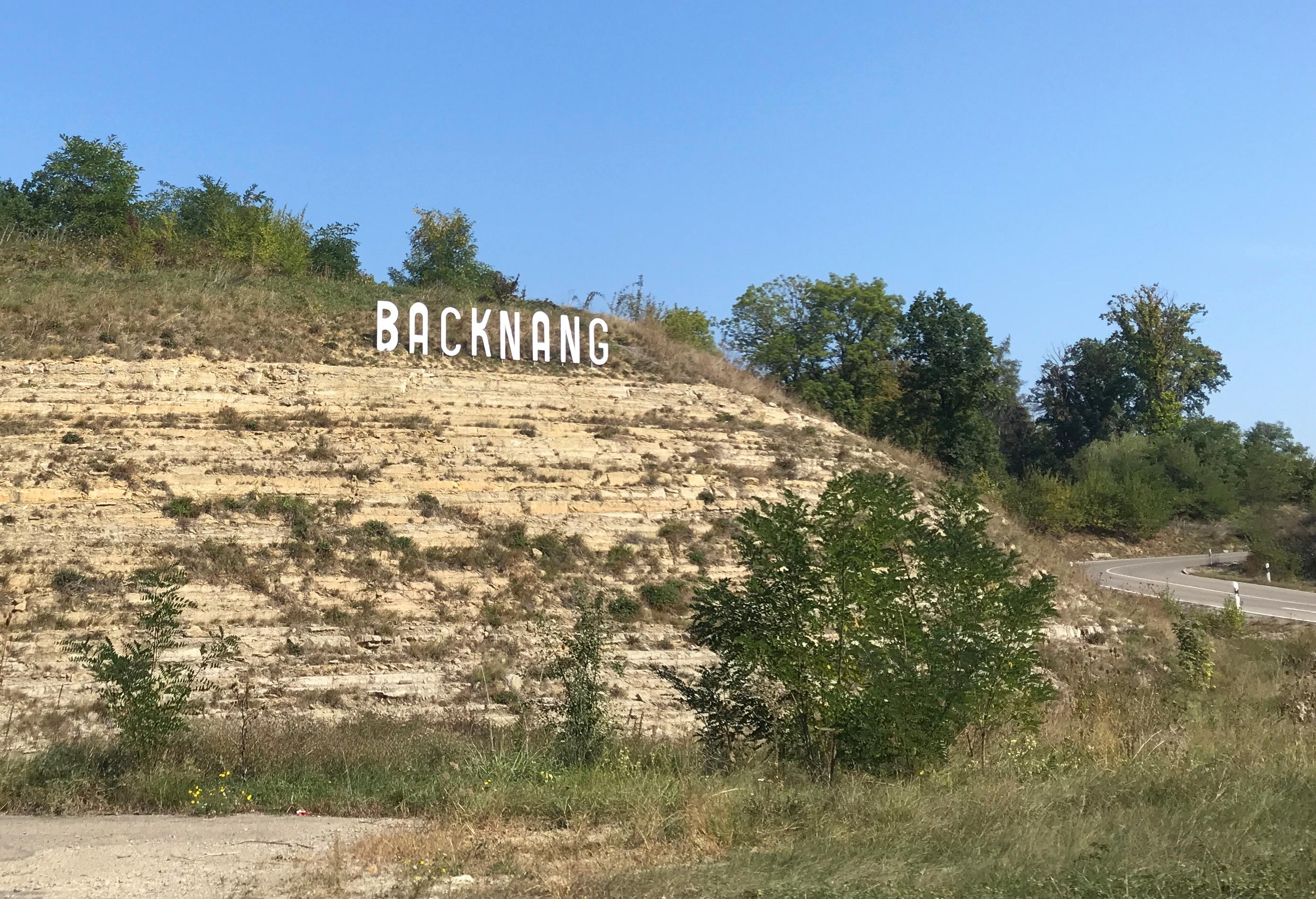 Backnang-Schriftzug