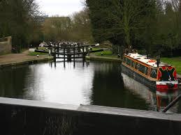 Hanwell flight of locks and brick boundary wall of St Bernard's Hospital