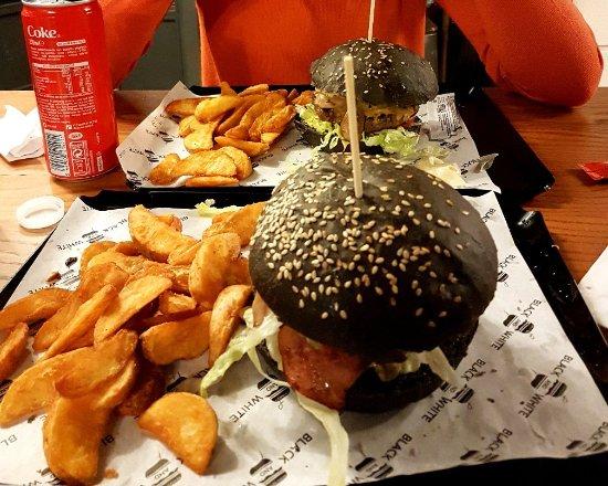 Black And White Burger