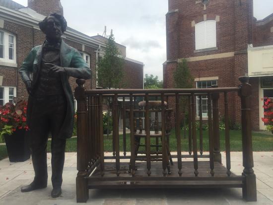 Sir John A Macdonald Sculpture Holding Court