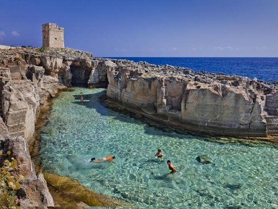 Beach and Natural Pool of Marina Serra