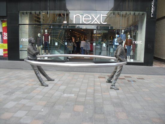 Sculpture of Pensive Man