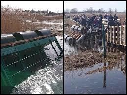 Waniewo kładka przez rozlewiska Narwii