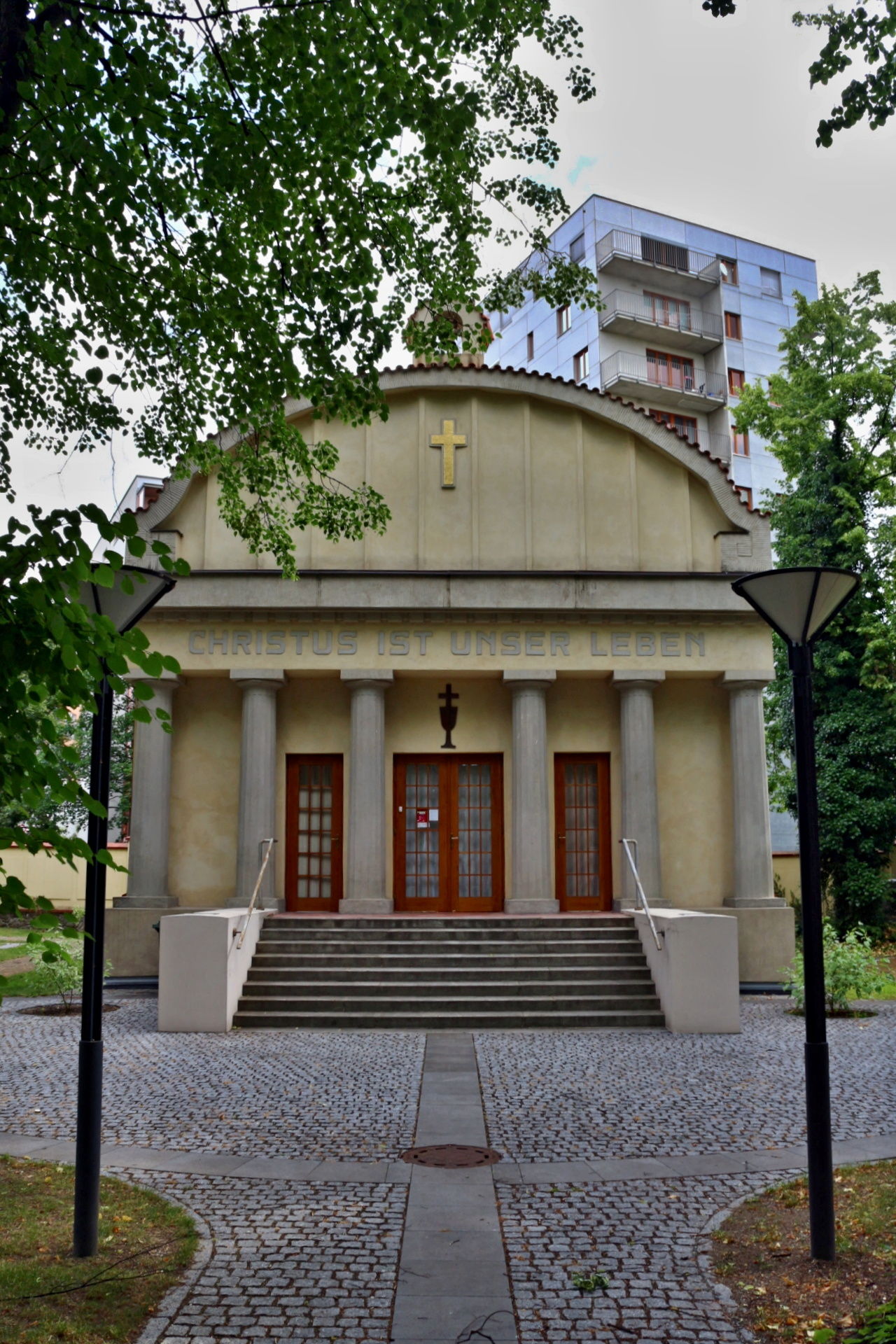 Chapel in Evangelic Cemetery in Strasnice